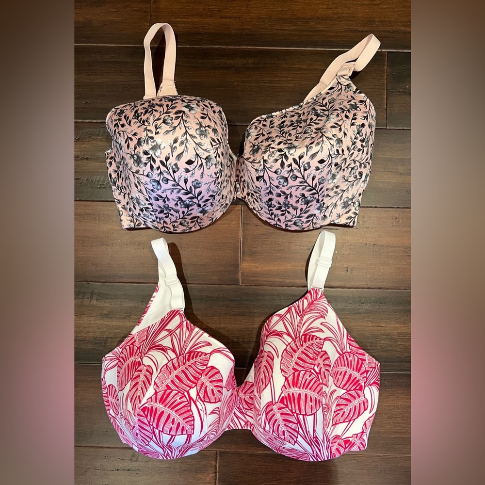 NWOT 2 CACIQUE Lane Bryant Invisible Backsmoother Full Coverage Bras 38H